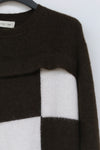 SWAYING/KNIT Checkerboard Dress SW212LS06 Brown/White PS40